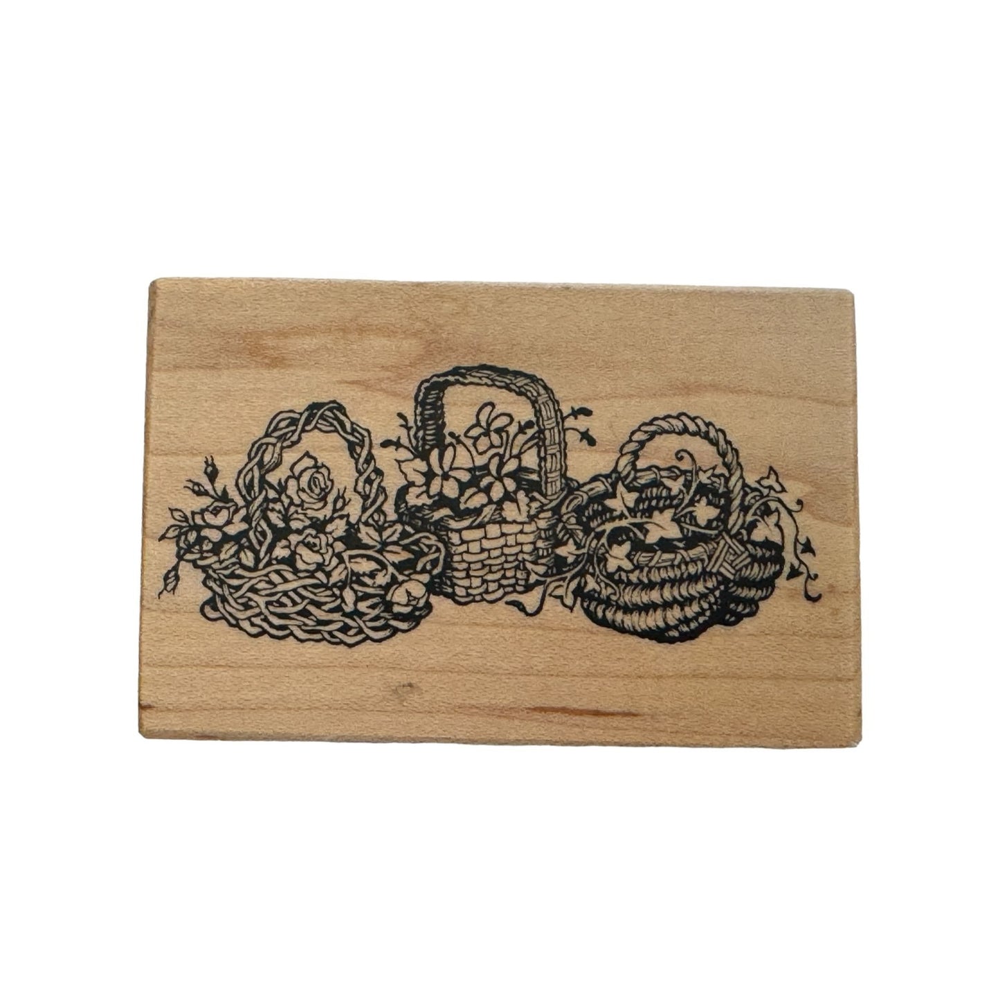 PSX Rubber Stamp Floral Baskets Spring Flowers Ivy Roses Card Making G-1304