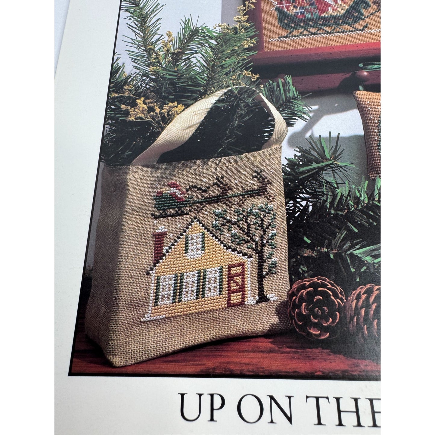 The Prairie Schooler Up On The Housetop Cross Stitch Pattern Book  25 Christmas