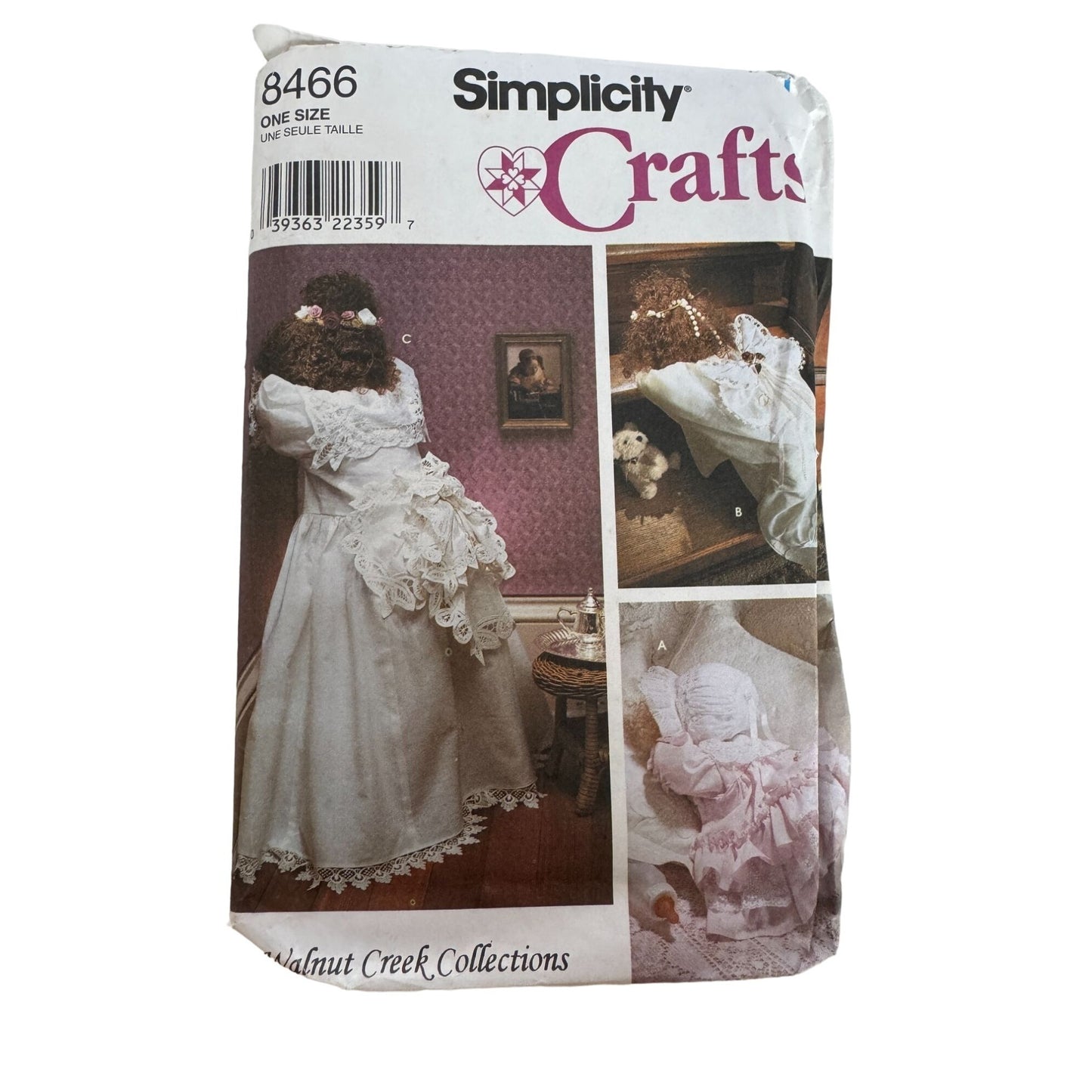 Simplicity Sewing Pattern 8466 Dolls Doll Clothing Walnut Creek Collections UC