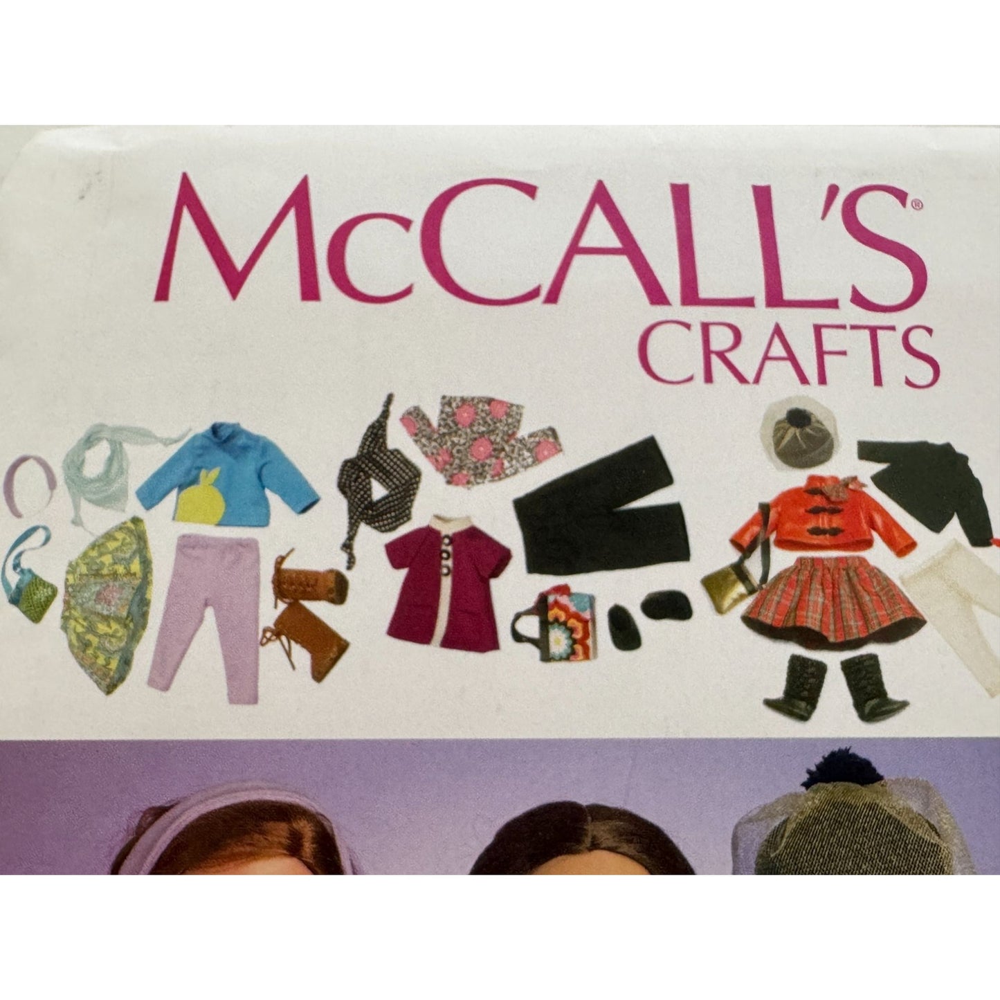 McCalls Crafts Sewing Pattern MP403 18 inch Doll Clothes Outfit Pants Shirt UC