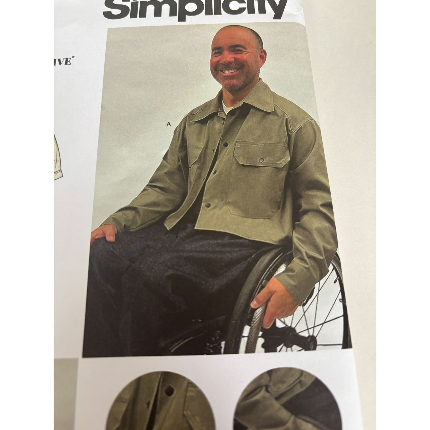 Simplicity Sewing Pattern S3019 Sewn Adaptive Jacket Shacket Mobility Comfort UC