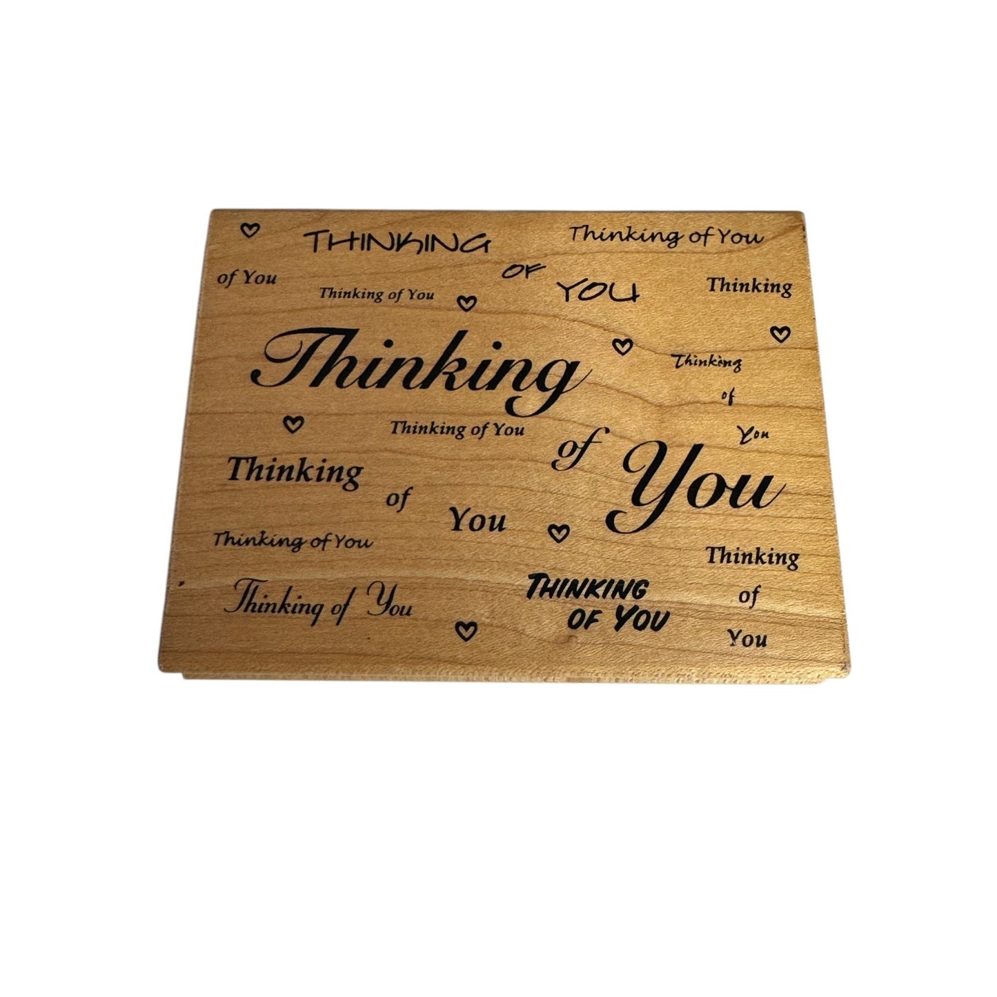 Great Impressions Rubber Stamp Thinking Of You Card Making Words Sentiment K52