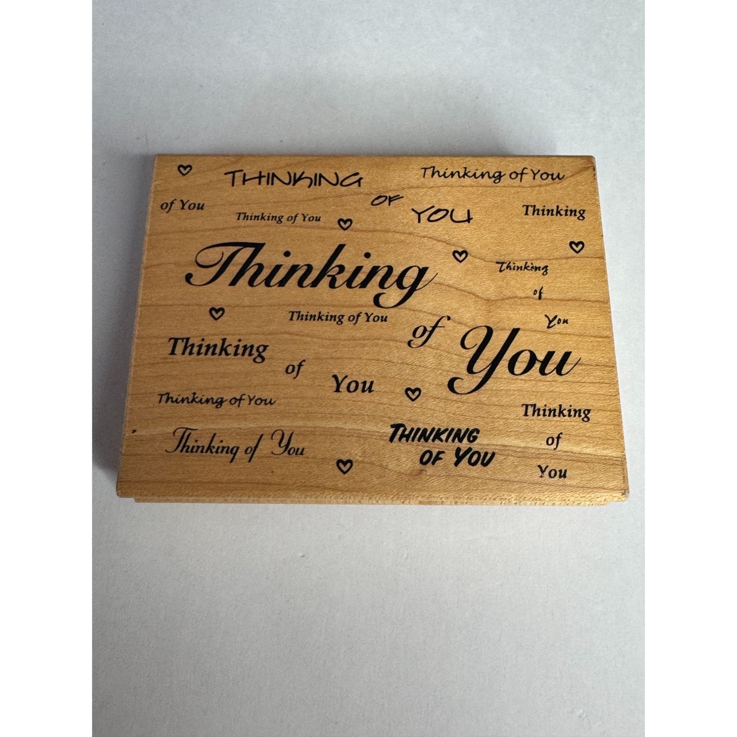 Great Impressions Rubber Stamp Thinking Of You Card Making Words Sentiment K52