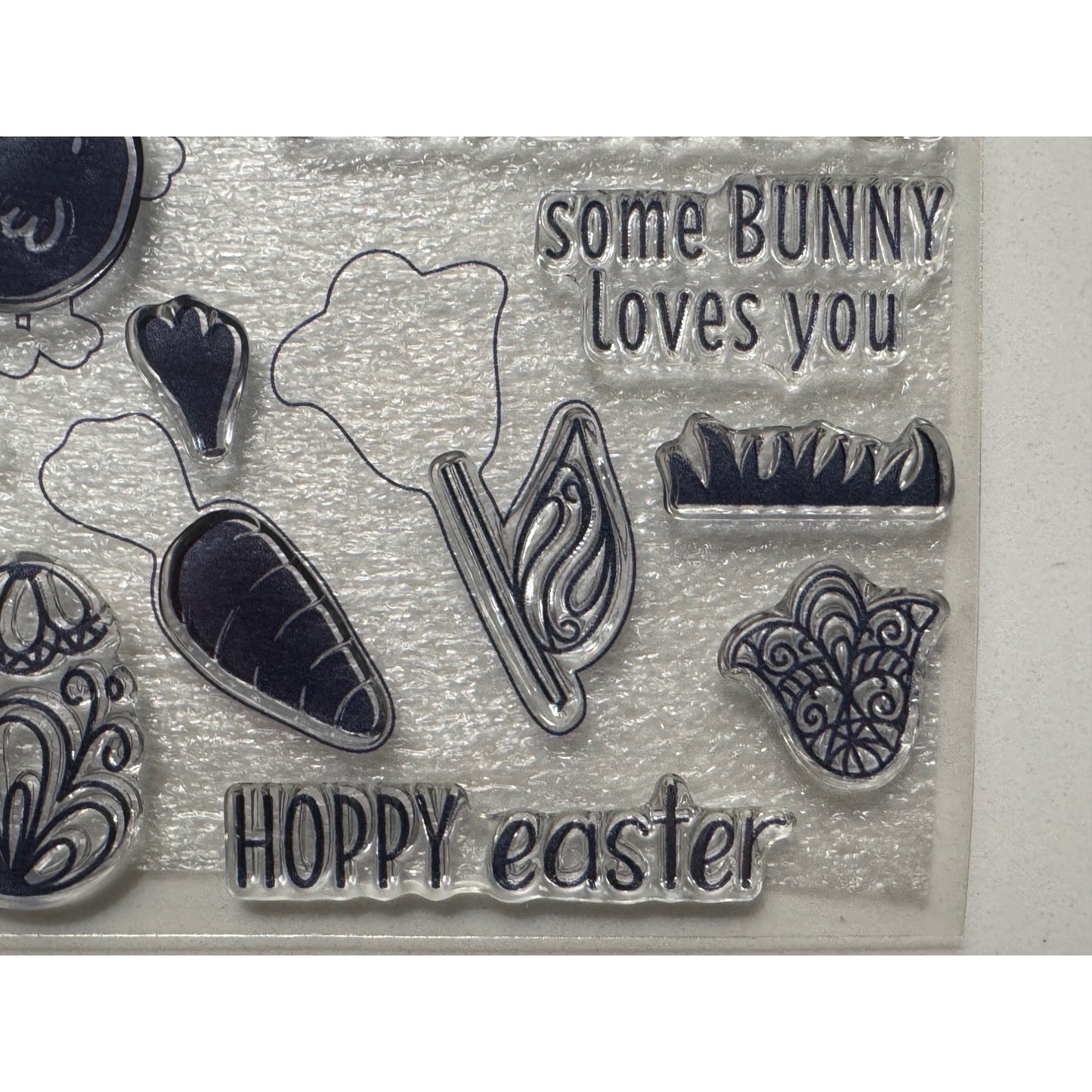 CTMH My Acrylix Stamps Set Eggstra Special Easter Bunny Puns Spring Funny Eggs