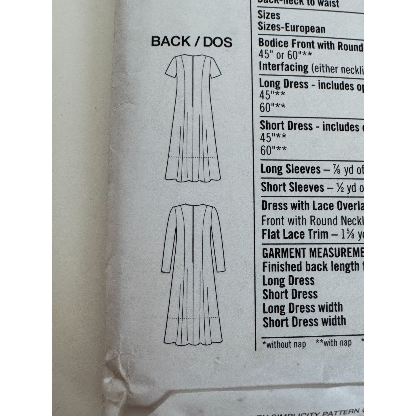 Simplicity Sewing Pattern 7733 Women's Dress 20W 22W 24W Design Your Own Uncut