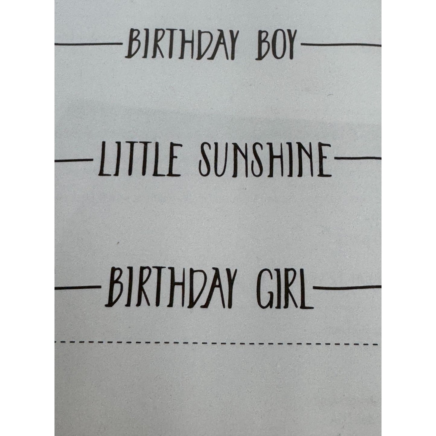 Stampin Up Rubber Stamp Set Hello My Friend Birthday Boy Girl Card Making Words