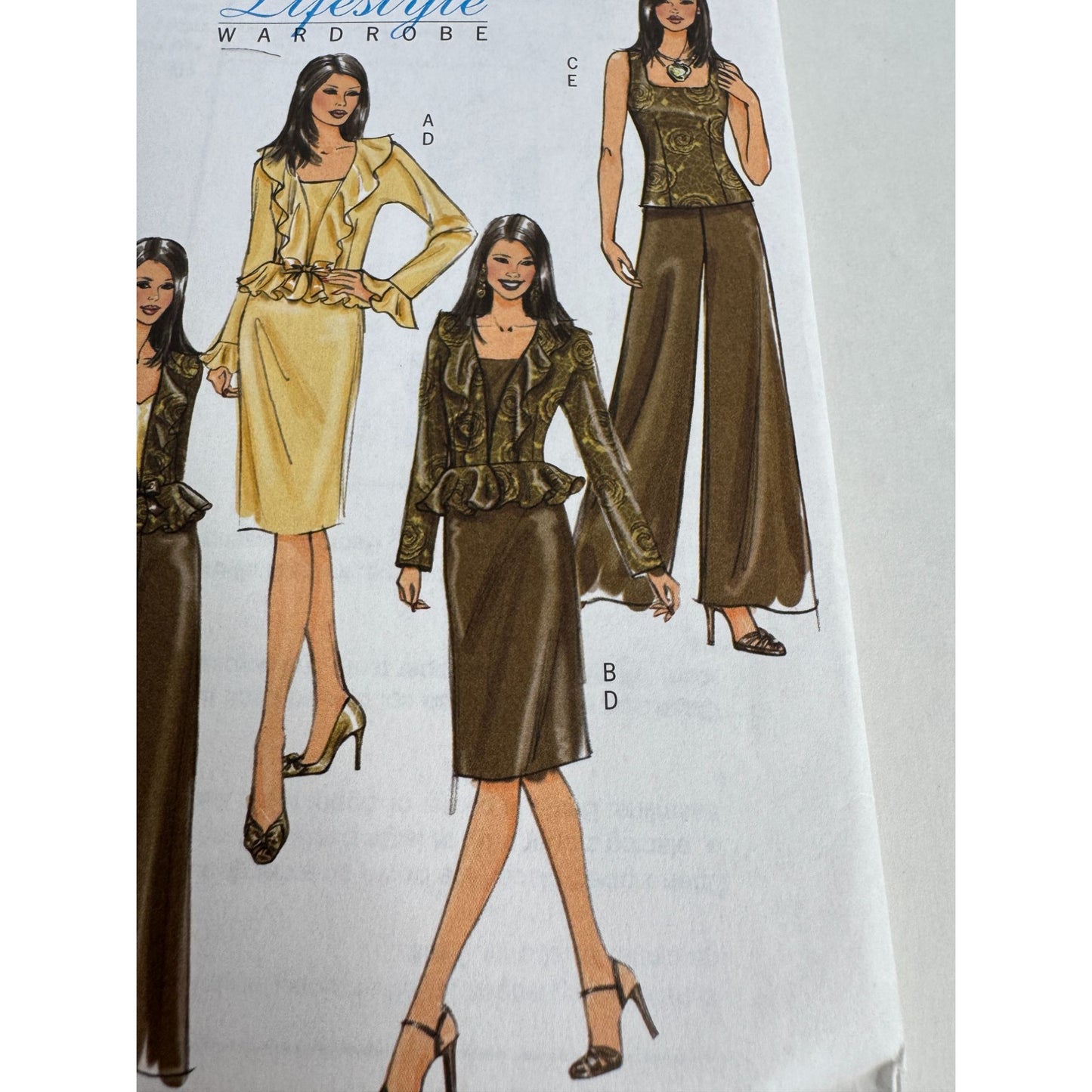 Butterick Sewing Pattern B4870 Lifestyle Wardrobe Easy Jacket Dress Pants 8-14