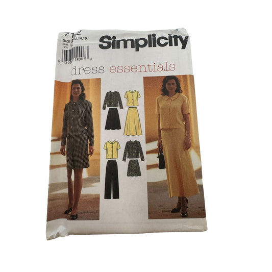 Simplicity Sewing Pattern 7182 Womens Top Skirt Pants Shorts Size 12-16 Uncut