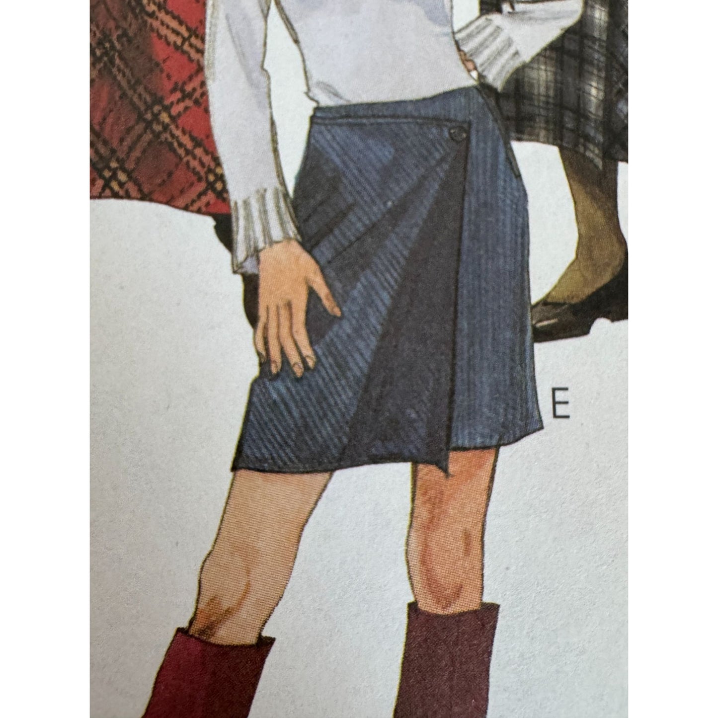 McCalls Sewing Pattern 3398 Mock Wrap Skirts Work Career Easy 12 14 16 18 Uncut