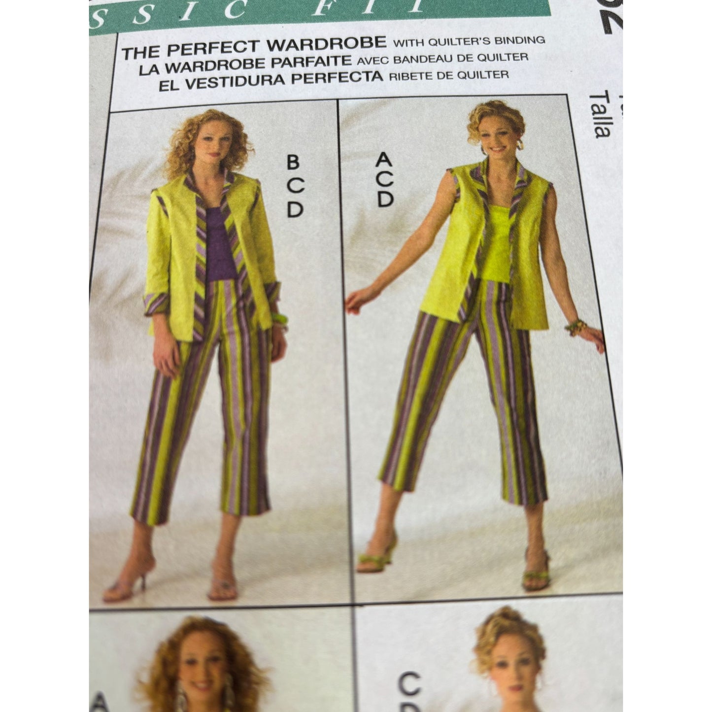 McCalls Sewing Pattern M5432 Misses Jacket Top Pants Outfit Wardrobe 8-14 Uncut