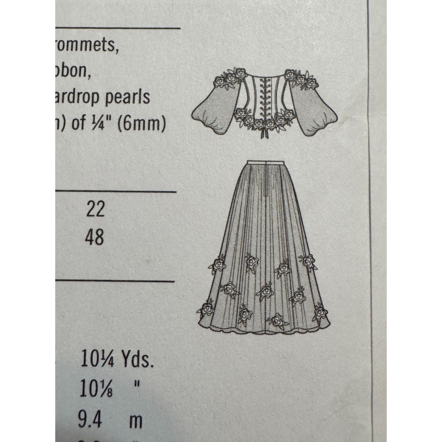 Simplicity Sewing Pattern S9577 Renaissance Costume Dress Historical 14-22 Uncut