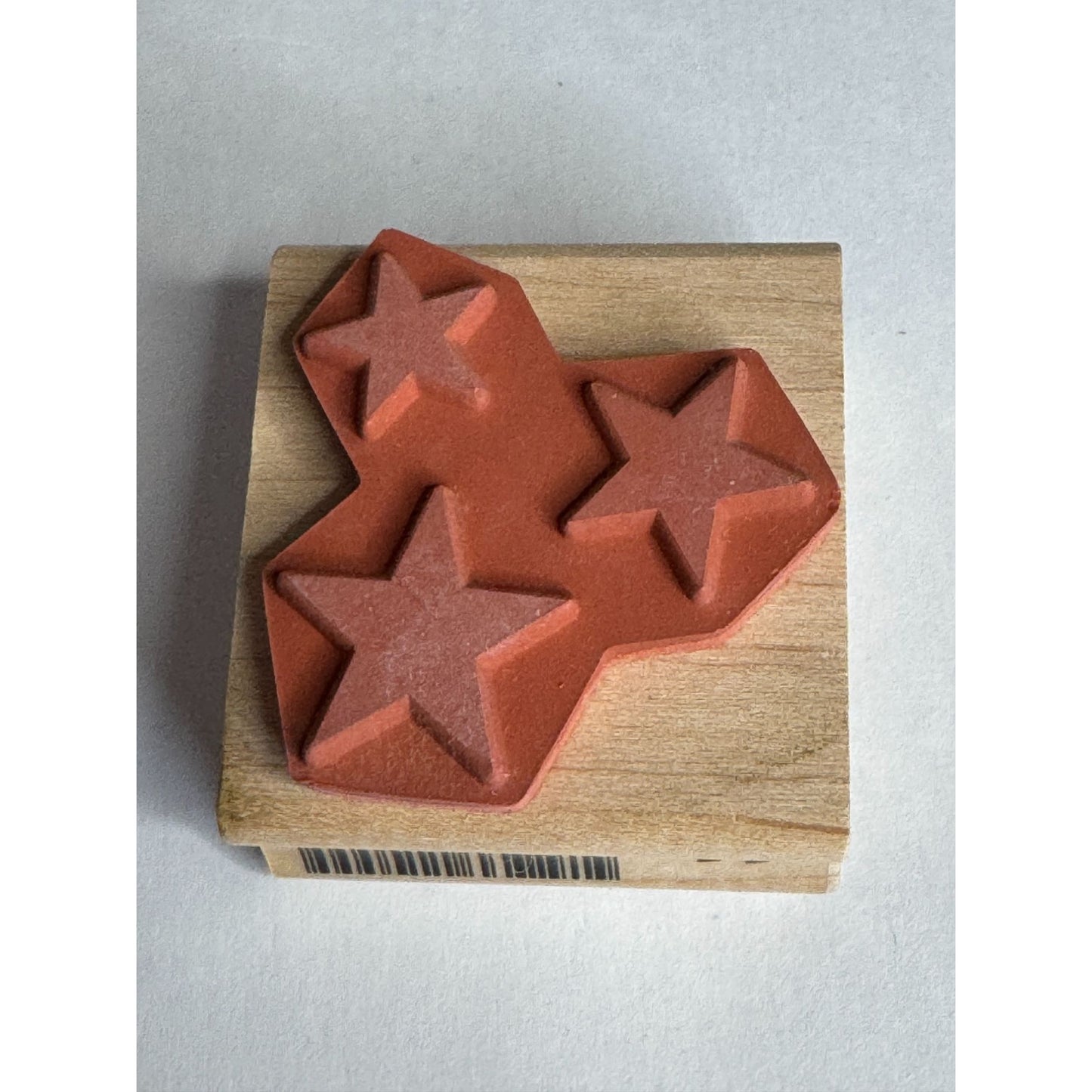 Rubber Stampede Rubber Stamp Star Trio Night Sky Patriotic Fourth of July Craft