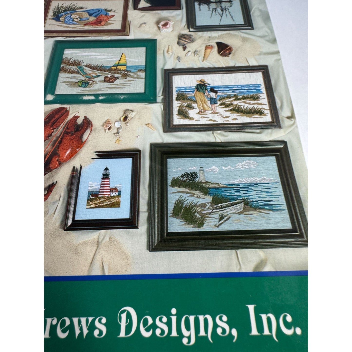 Jeanette Crews Counted Cross Stitch Pattern Booklet Seaside Stitches Lighthouse