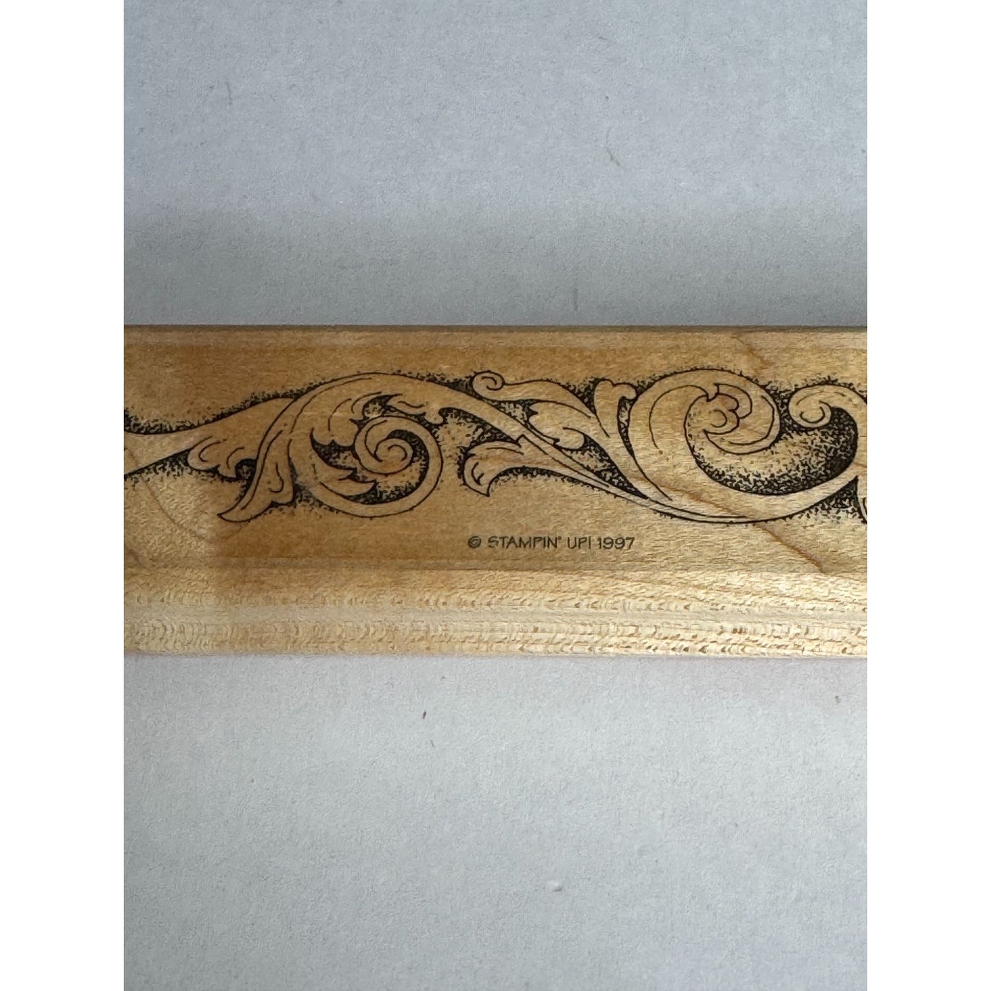 Stampin Up Rubber Stamp Swirl Pattern Scroll Motif Decorative Edge Card Making