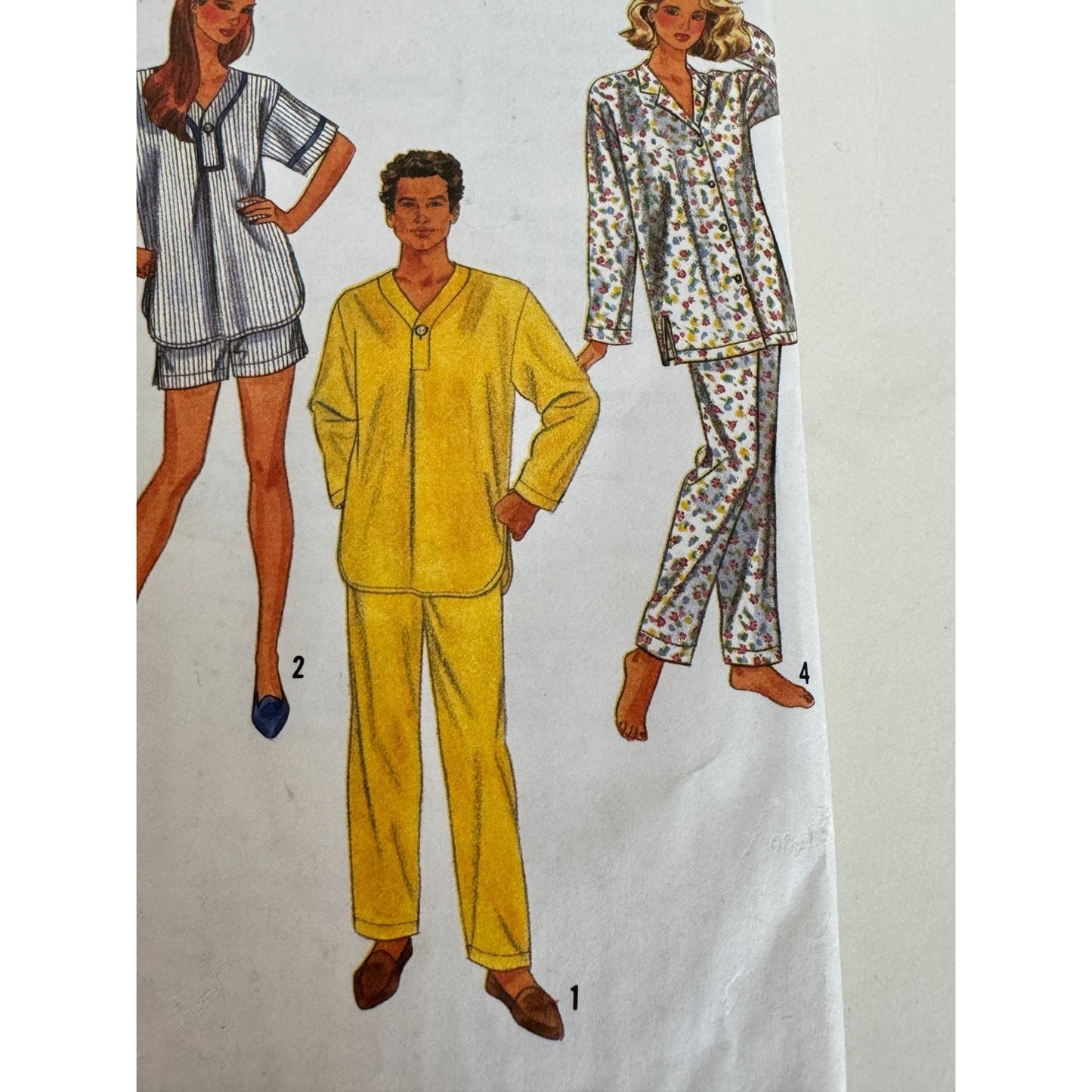 Simplicity Sewing Pattern 8963 Unisex Pajamas and Nightshirt Sizes XS-XL Easy Sew UC