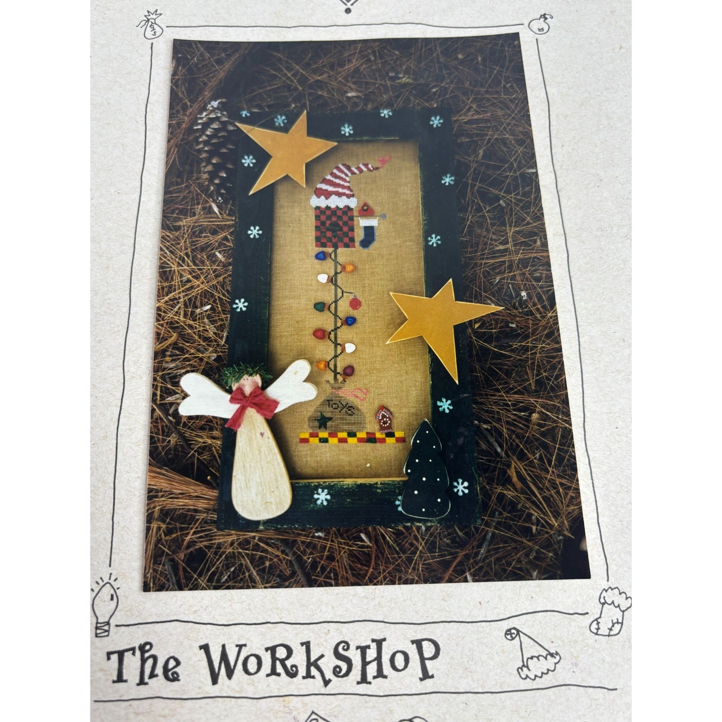 Fanci That Counted Cross Stitch Pattern The Workshop Christmas Birdhouse Holiday