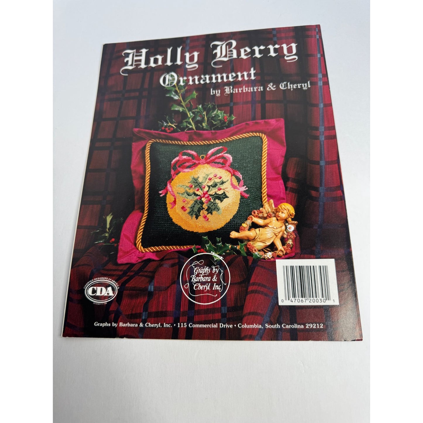 Holly Berry Ornament Cross Stitch Pattern Leaflet 30 Christmas Winter Holidays