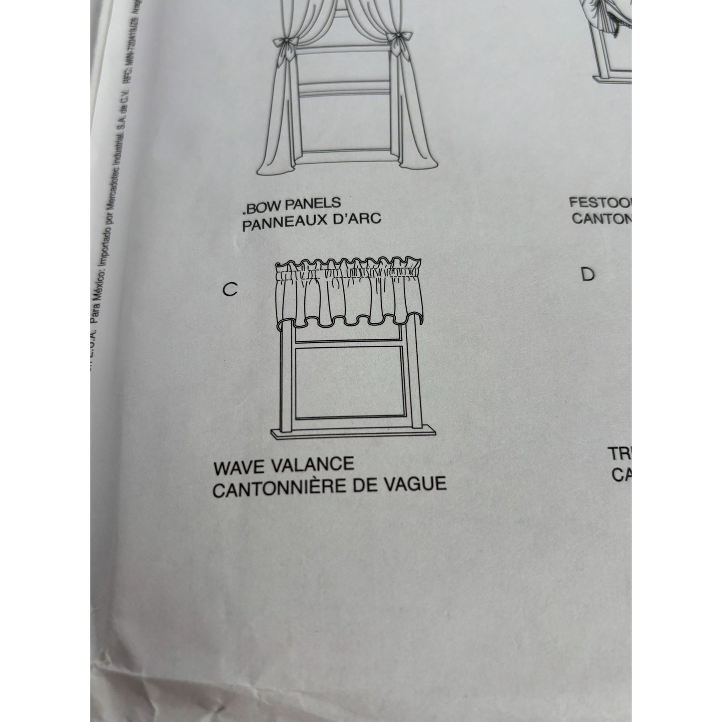 McCalls Sewing Pattern 4121 Home Dec in a Sec Window Valance Curtains Decor UC