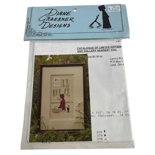 Diane Graebner Designs Counted Cross Stitch Pattern Part Of The Family Girl Cat