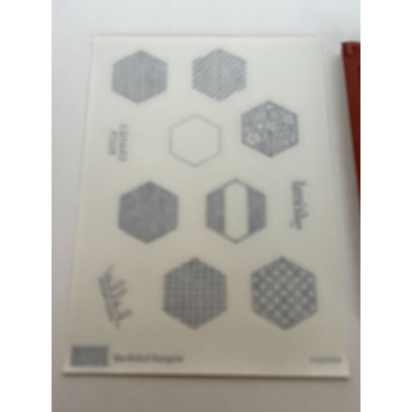 Stampin Up Six Sided Sampler Clear Mount Stamps Set Hexagons Hello Sweet Friend