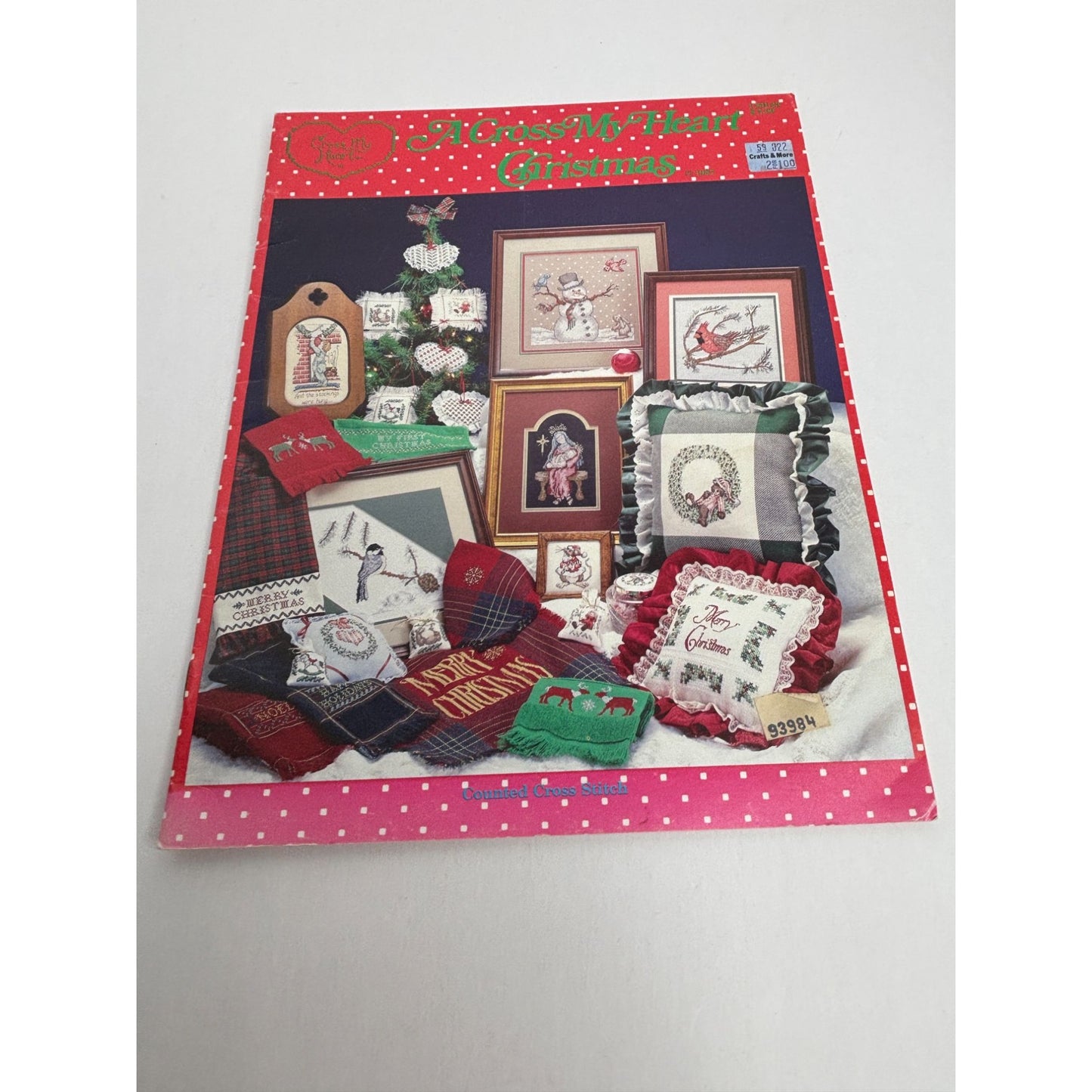 A Cross My Heart Christmas Counted Cross Stitch Pattern Book Mary Jesus Cardinal