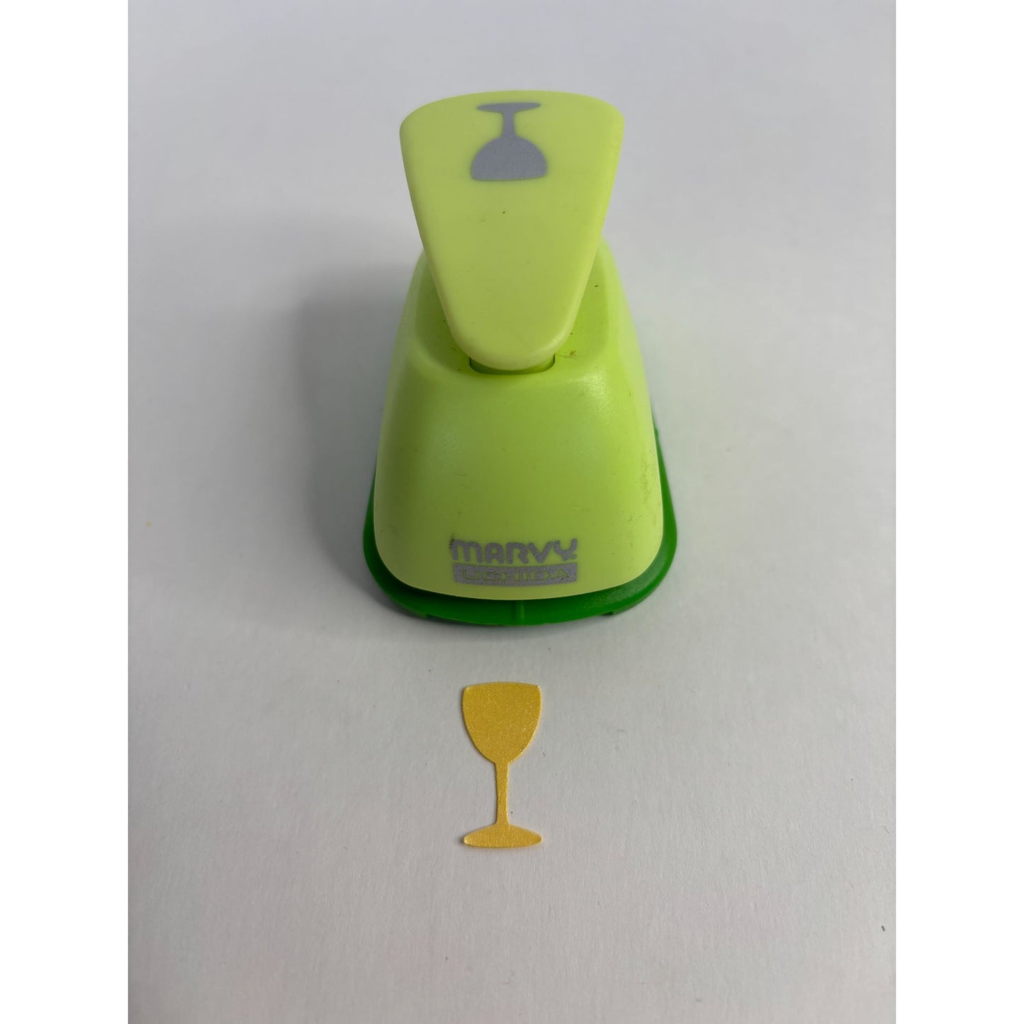 Marvy Uchida Paper Punch Wine Glass Shape Cocktail Drink Card Making 1 inch