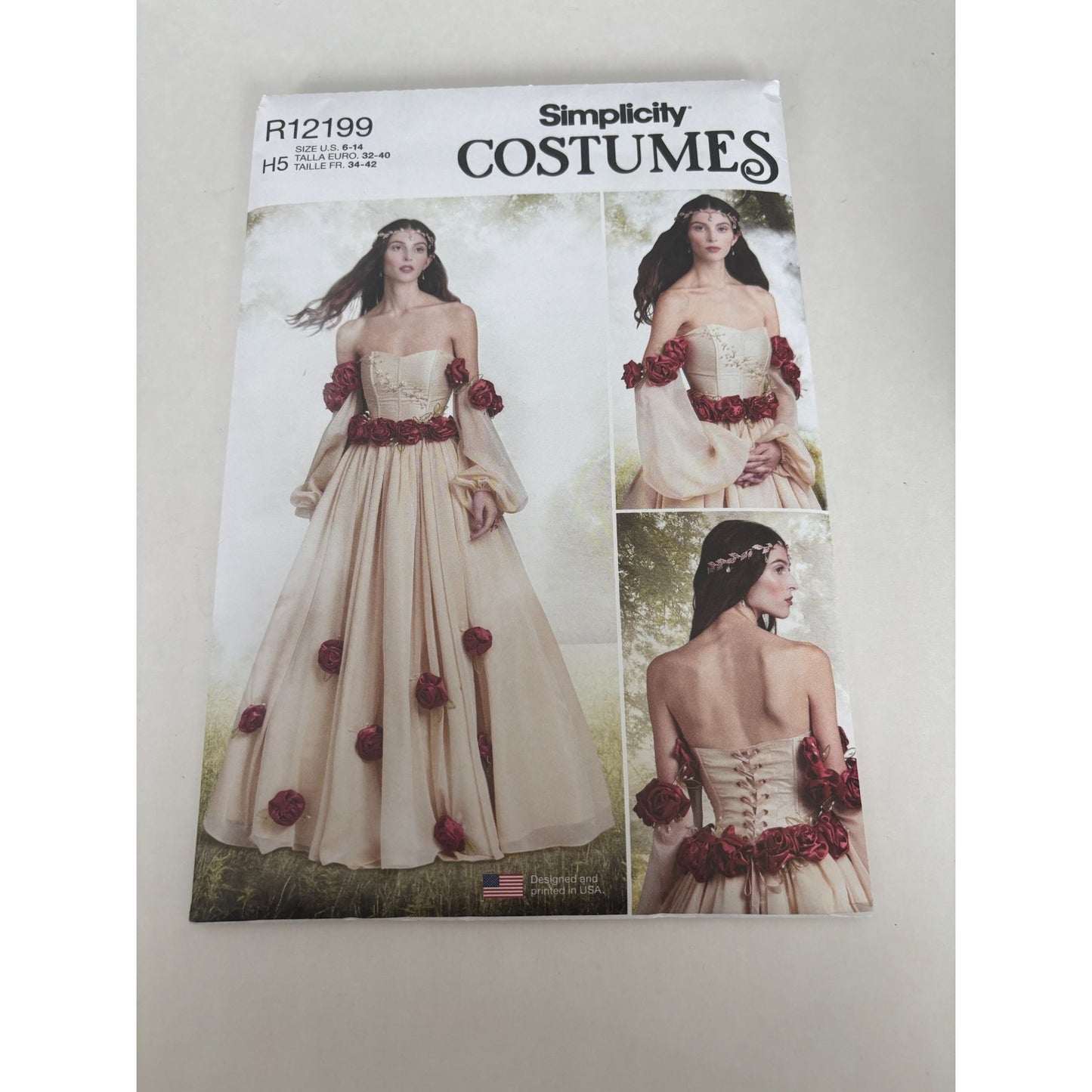 Simplicity Sewing Pattern R12199 Renaissance Costume Dress Historical 6-14 UC