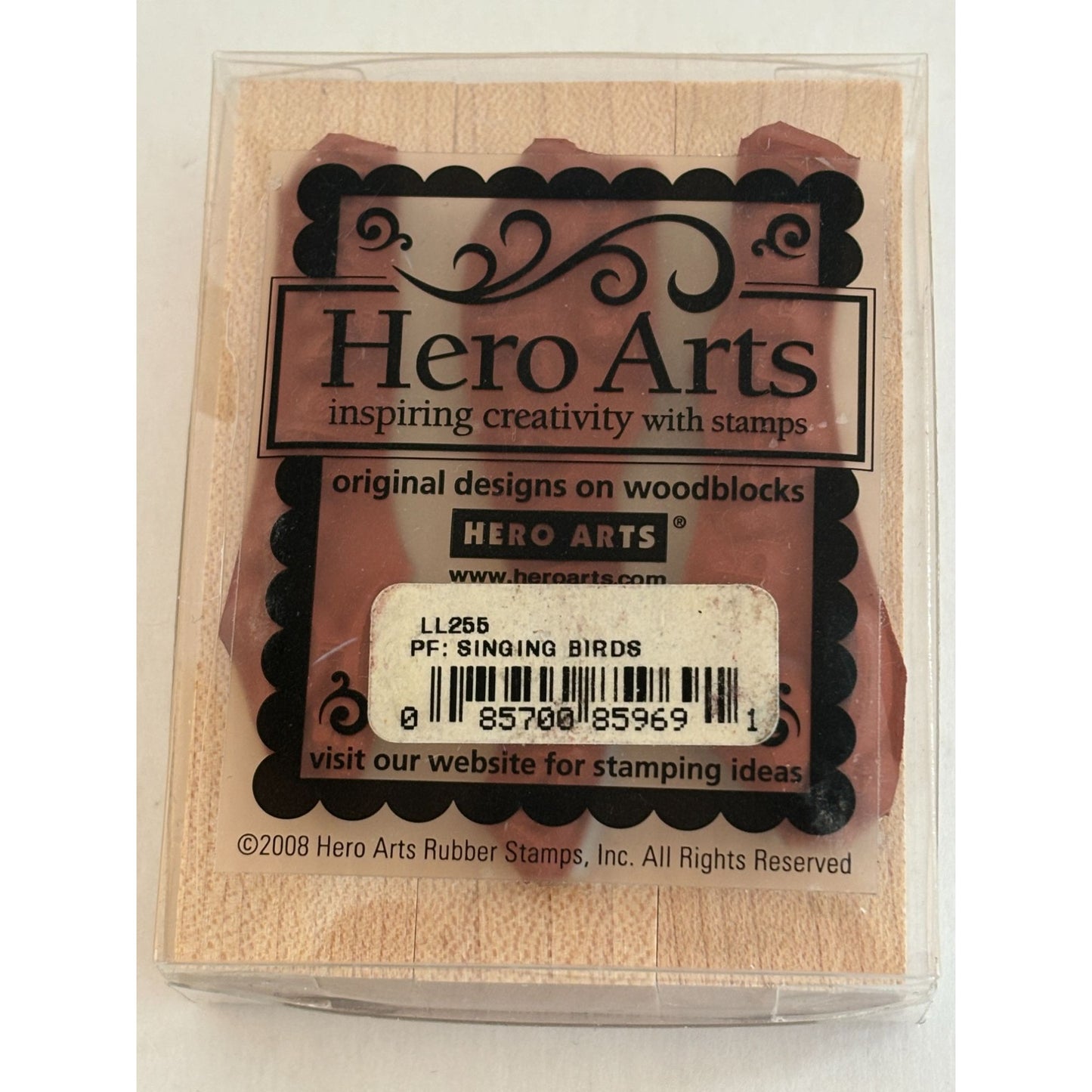 Hero Arts Singing Birds Rubber Stamps Set Thinking Of You Thank You So Much Word