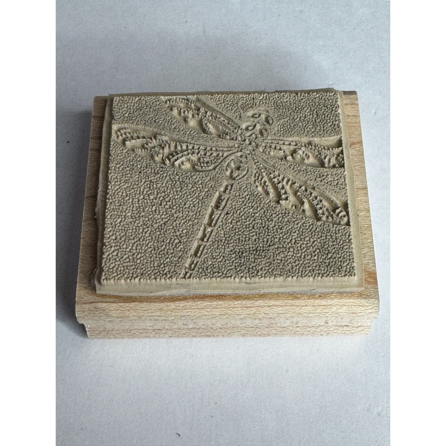 Stampin Up Wood Mounted Rubber Stamp Dragonfly Nature Outdoors Card Making