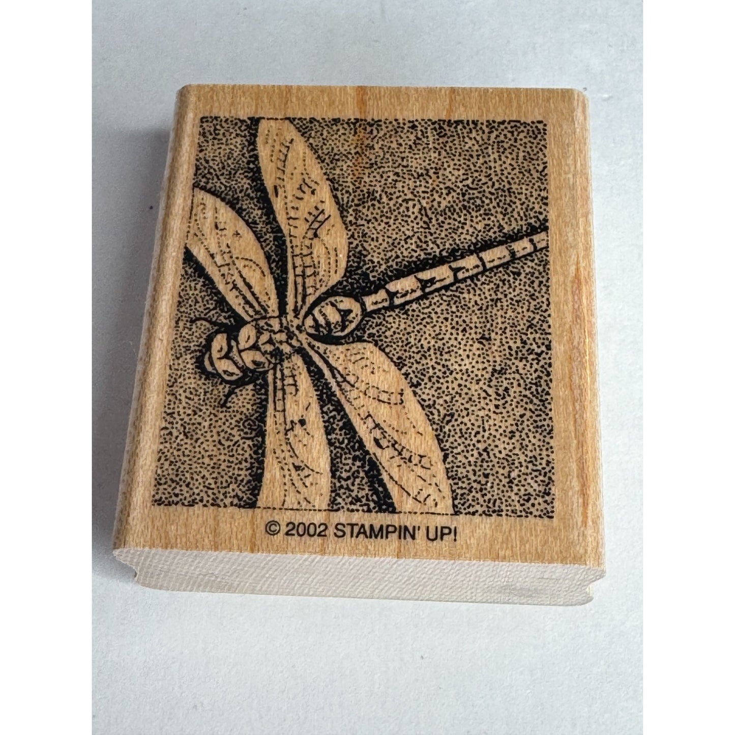 Stampin Up Wood Mounted Rubber Stamp Dragonfly Nature Outdoors Card Making