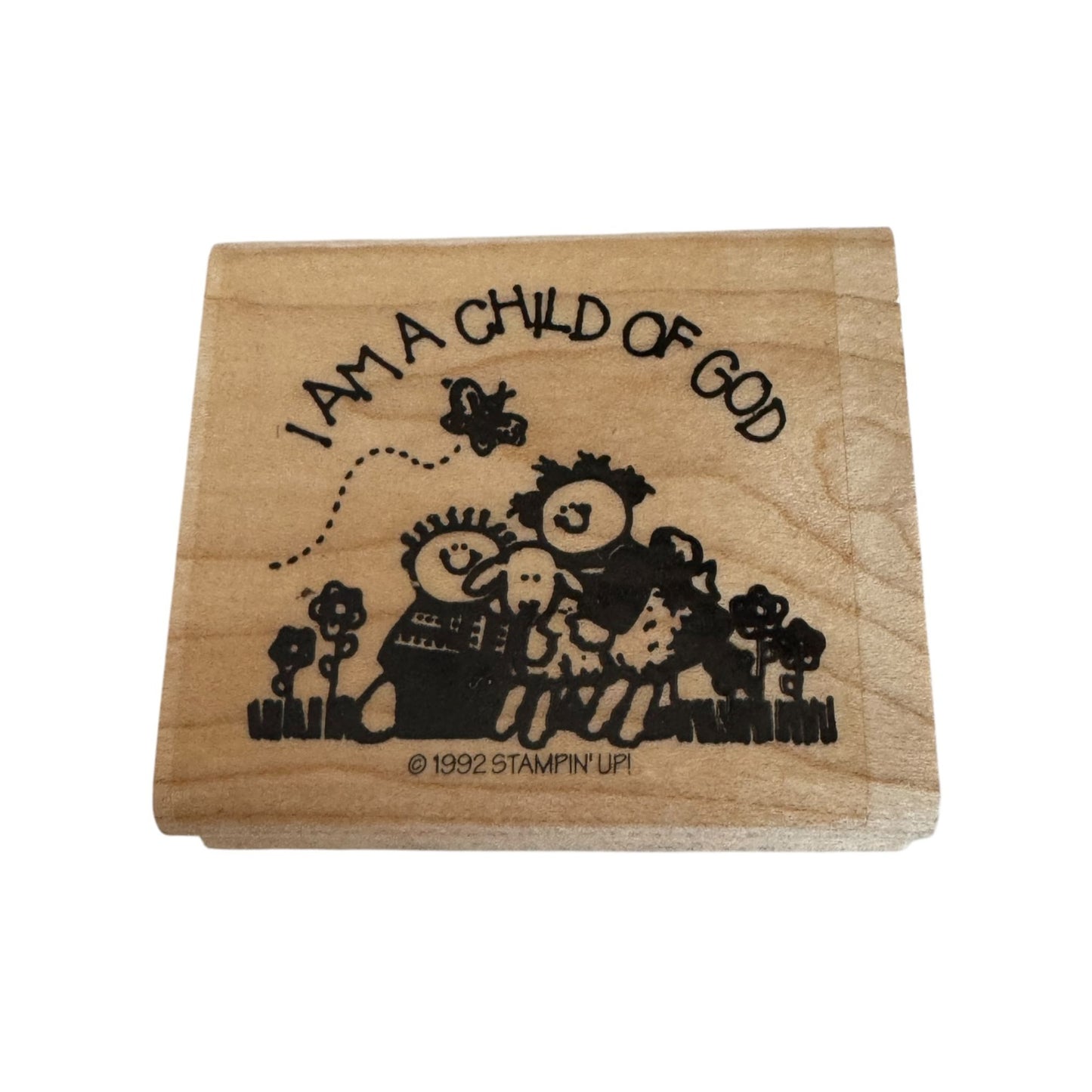 Stampin Up Rubber Stamp I Am A Child Of God Religious Christian Sentiment Craft