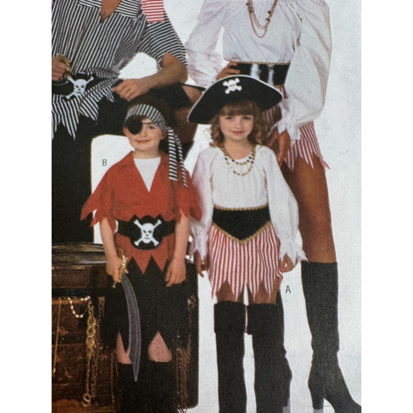 Butterick Sewing Pattern 6295 Pirate Costume Outfit Halloween Adult XS-XL 6-22