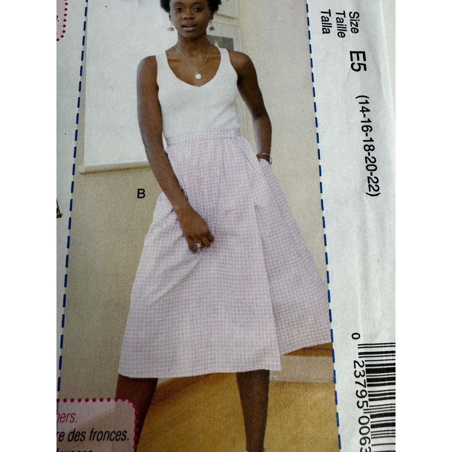 McCalls Sewing Pattern M7960 Skirt 14 16 18 20 22 Easy Learn to Sew Beginner UC