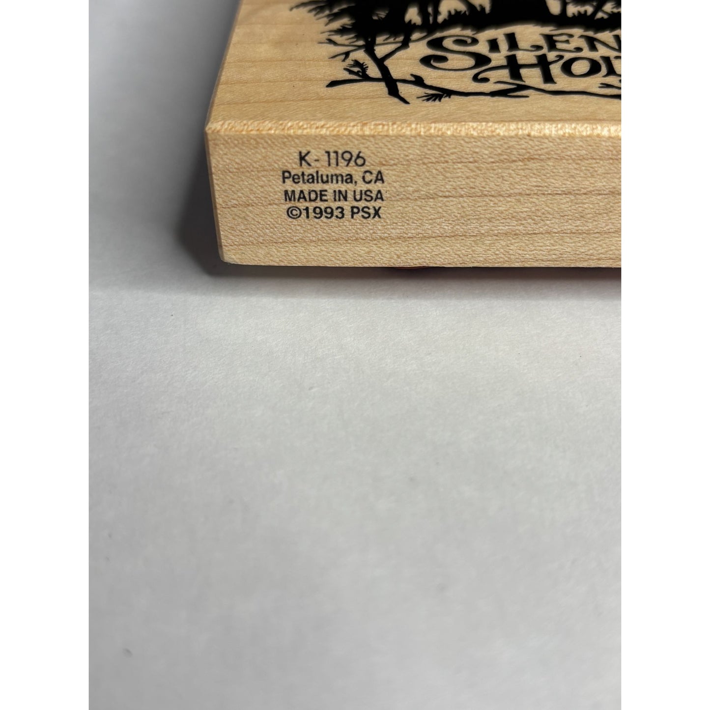 PSX Rubber Stamp Silent Night Holy Night Nativity Silhouette Christmas Stable