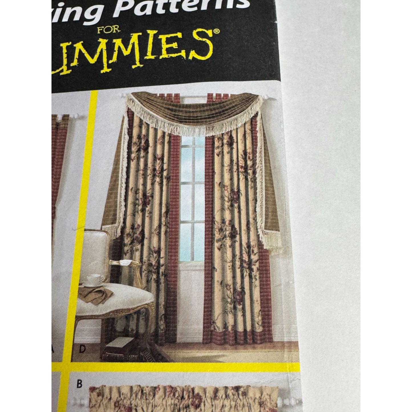 Simplicity Sewing Pattern for Dummies 4497 Window Treatments Curtains Home Decor