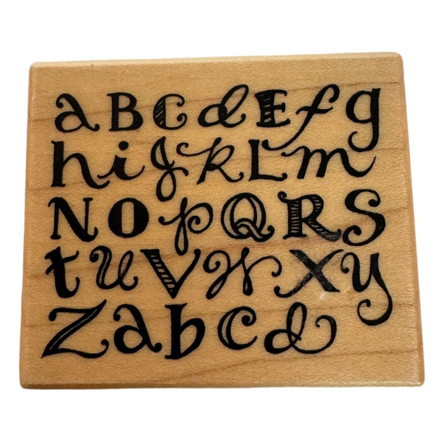 PSX Rubber Stamp Alphabet Letters School Days Reading Education Learning E-3157