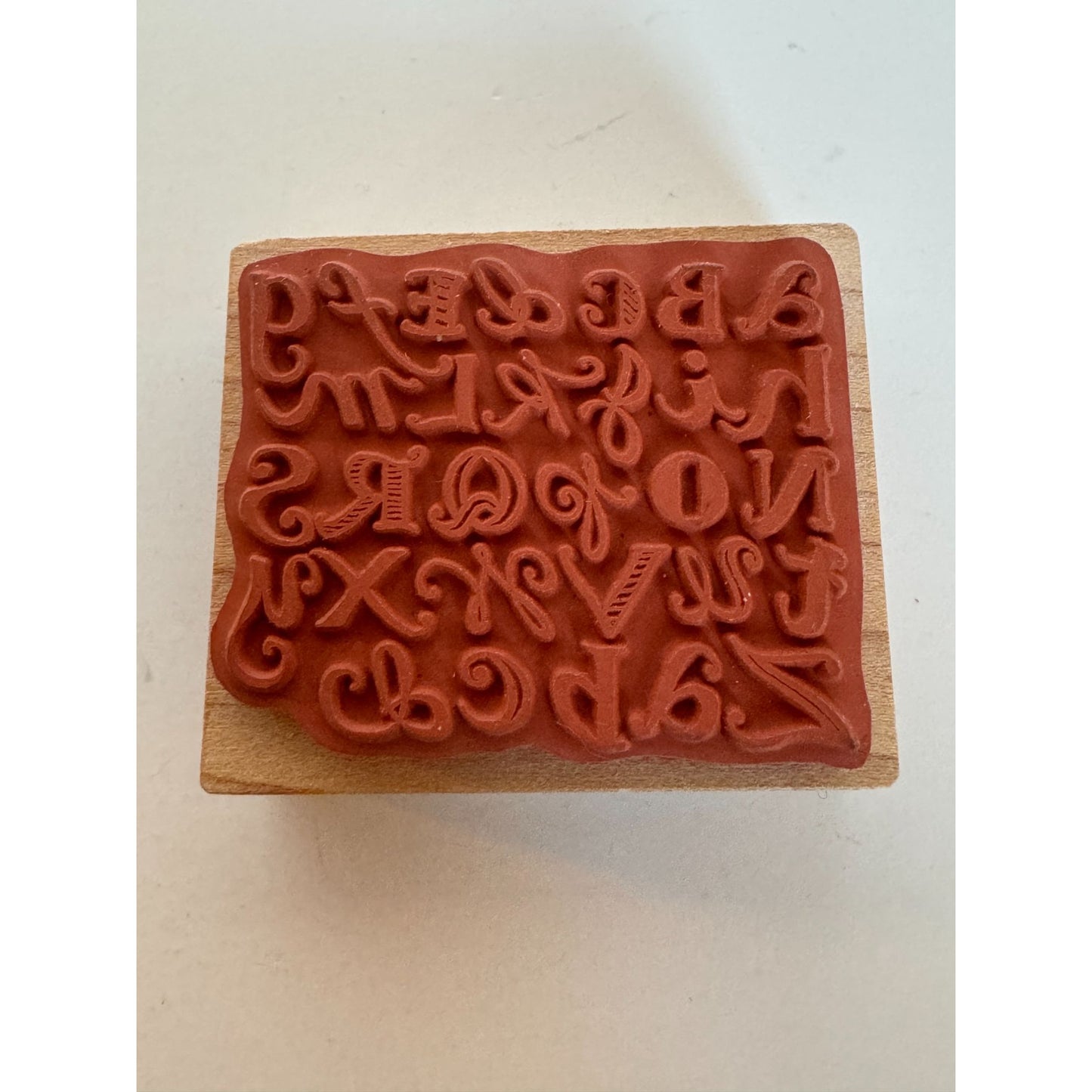 PSX Rubber Stamp Alphabet Letters School Days Reading Education Learning E-3157