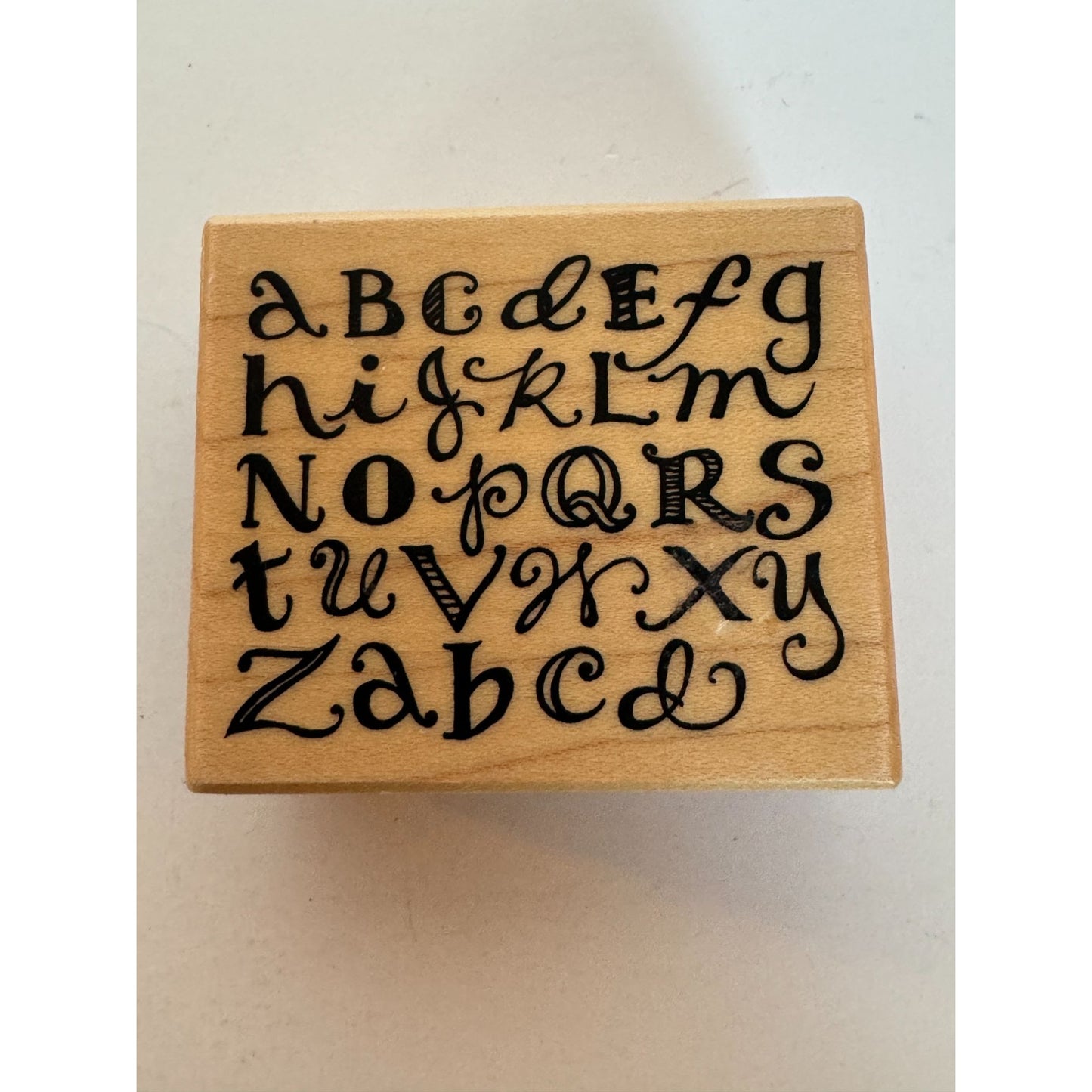 PSX Rubber Stamp Alphabet Letters School Days Reading Education Learning E-3157