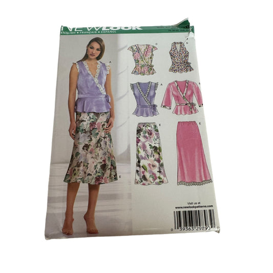 Simplicity Sewing Pattern 6608 New Look Blouse Top and Skirt Work Size 10-22 UC