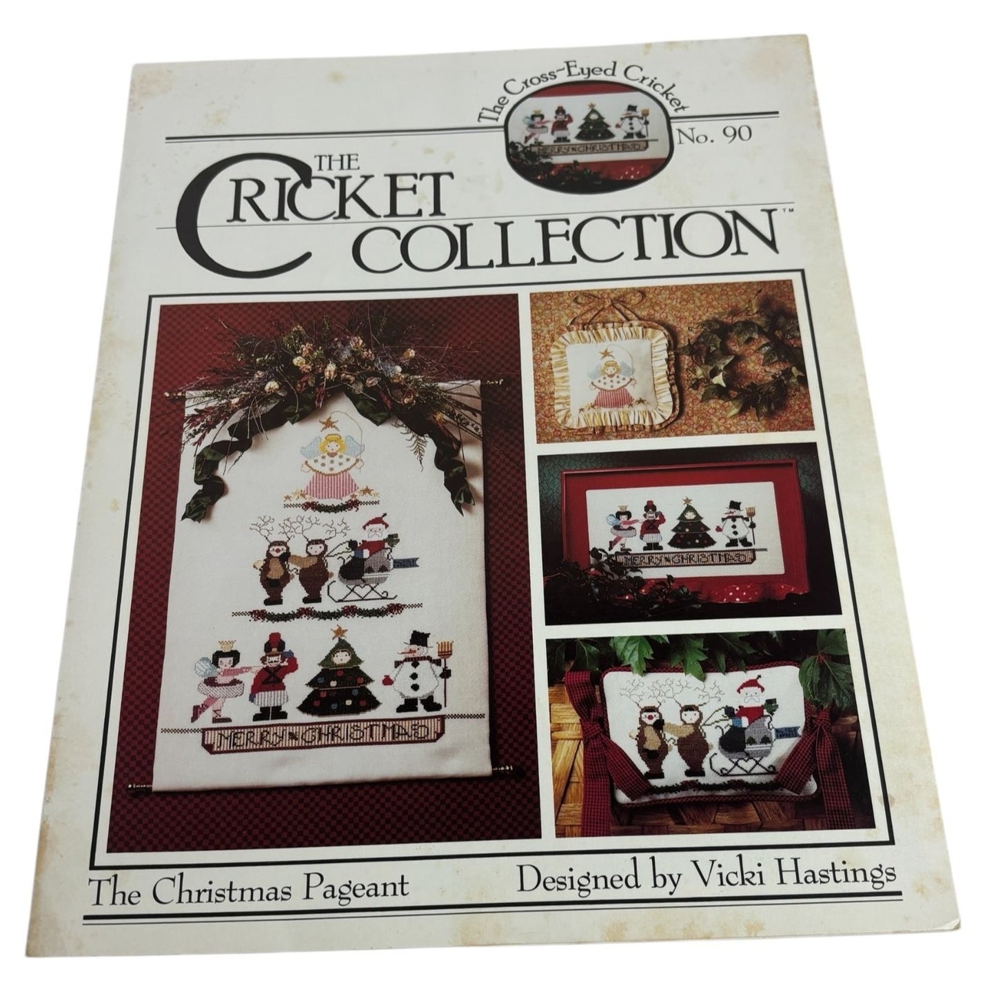 Cricket Collection Cross Stitch Pattern The Christmas Pageant Santa Reindeer 90