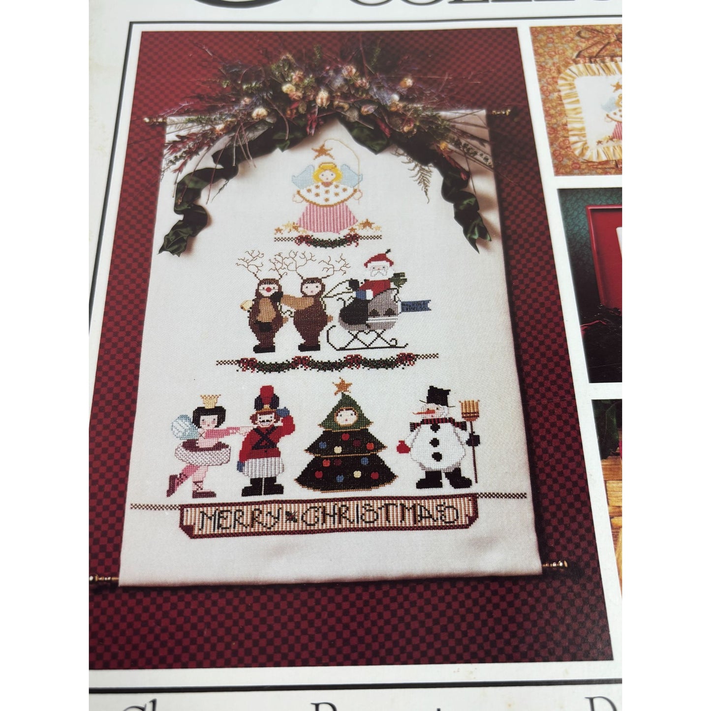 Cricket Collection Cross Stitch Pattern The Christmas Pageant Santa Reindeer 90