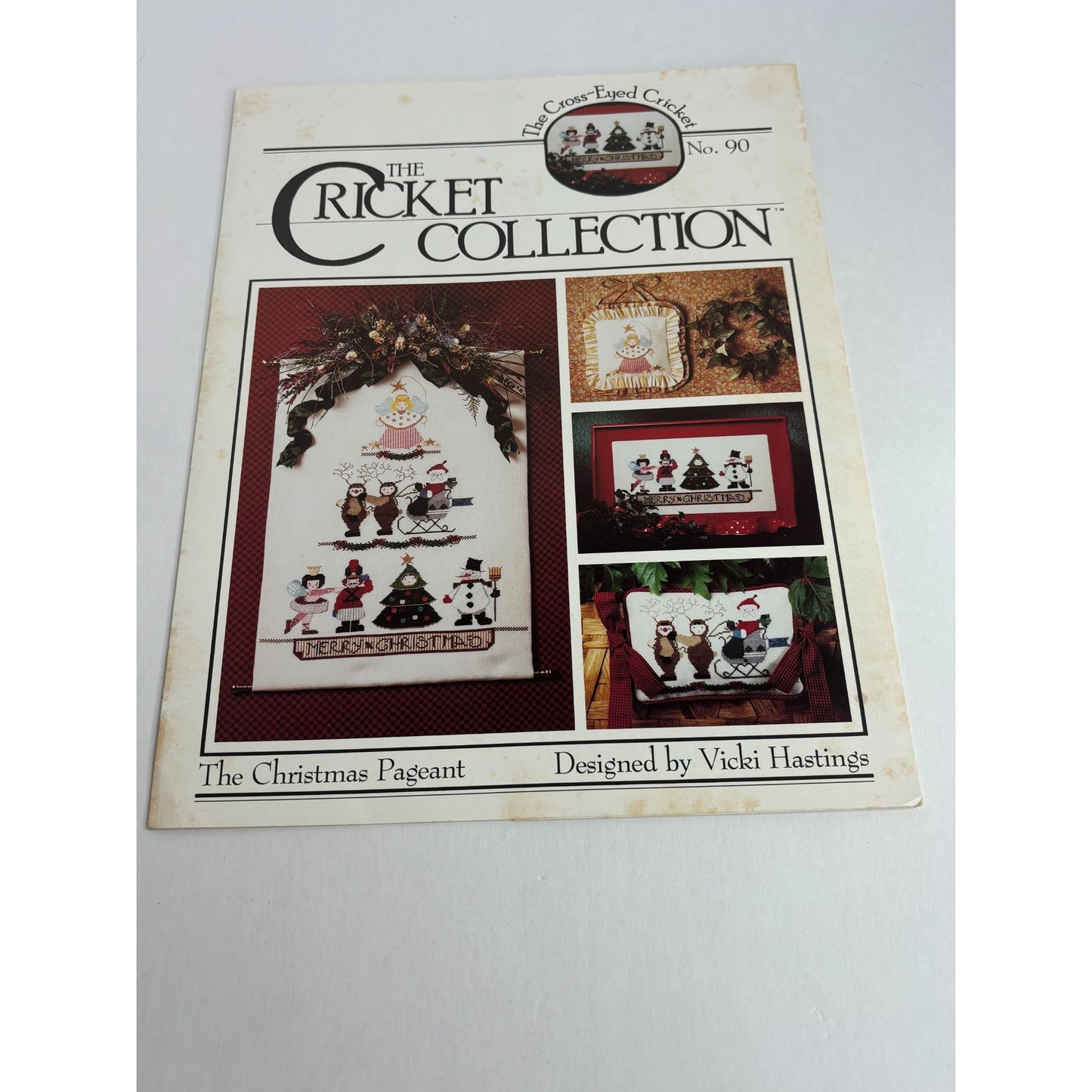 Cricket Collection Cross Stitch Pattern The Christmas Pageant Santa Reindeer 90