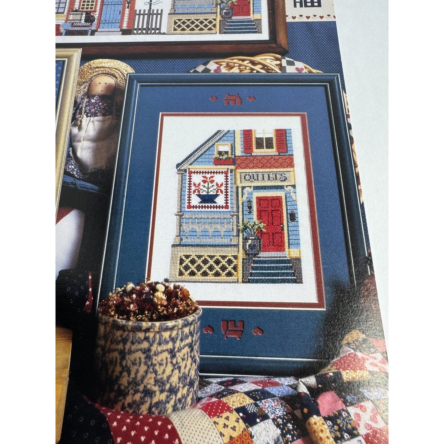 Jeremiah Junction Country Craft Shoppes Cross Stitch Pattern Booklet Quilt Shop