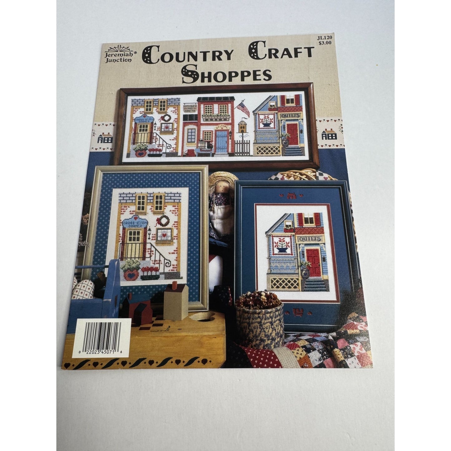 Jeremiah Junction Country Craft Shoppes Cross Stitch Pattern Booklet Quilt Shop