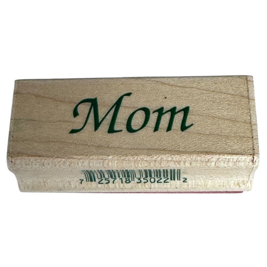 Inkadinkado Rubber Stamp Mom Word Card Making Sentiment Family Relationship