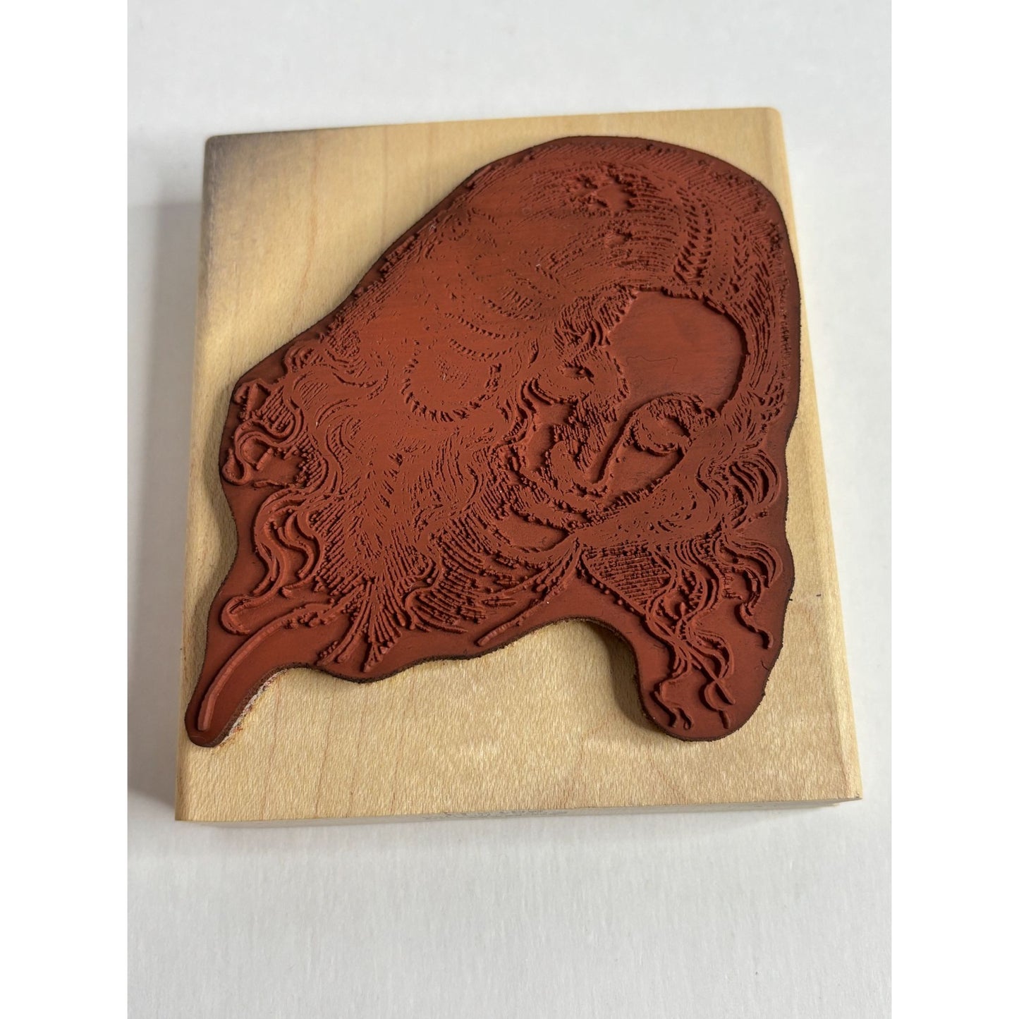 JudiKins Rubber Stamp Leda Lady Woman Face Leonardo 2512H Card Making Wood Mounted