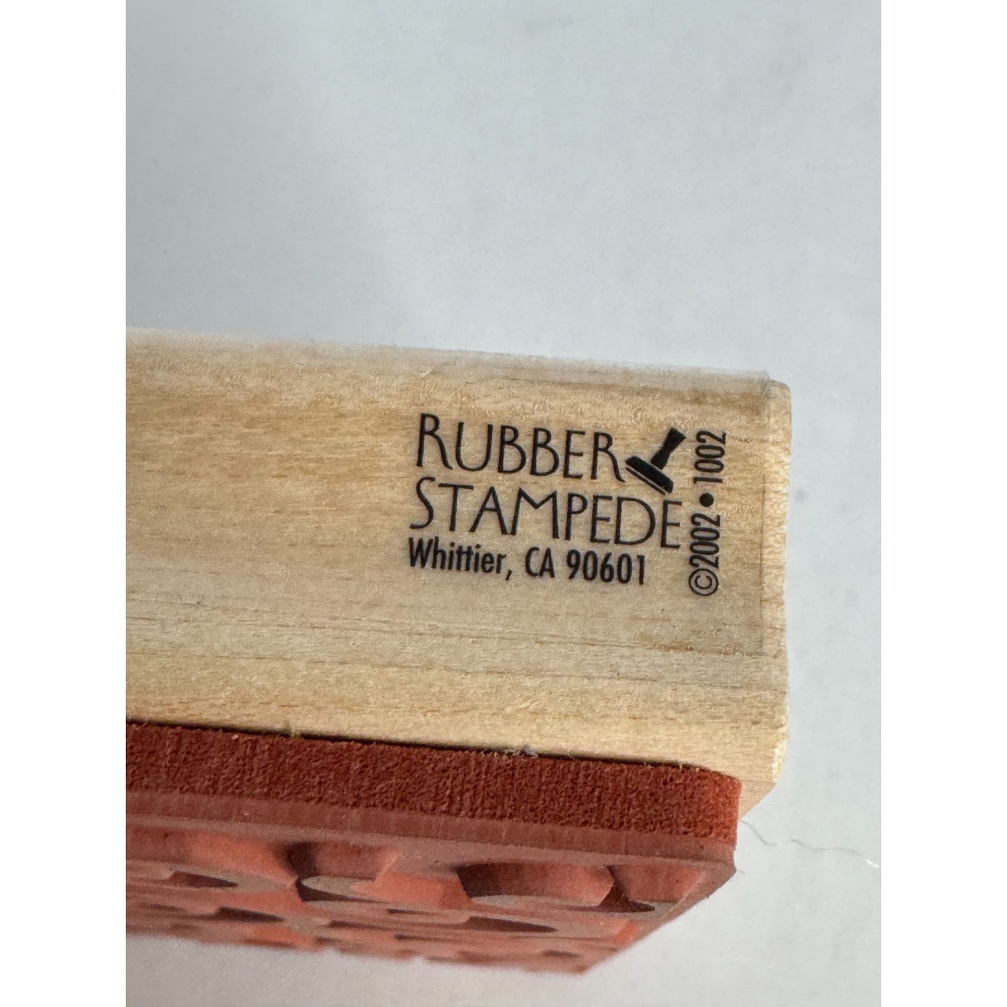 Rubber Stampede Rubber Stamp Geometric Swirl Background Large Wood Mounted Craft