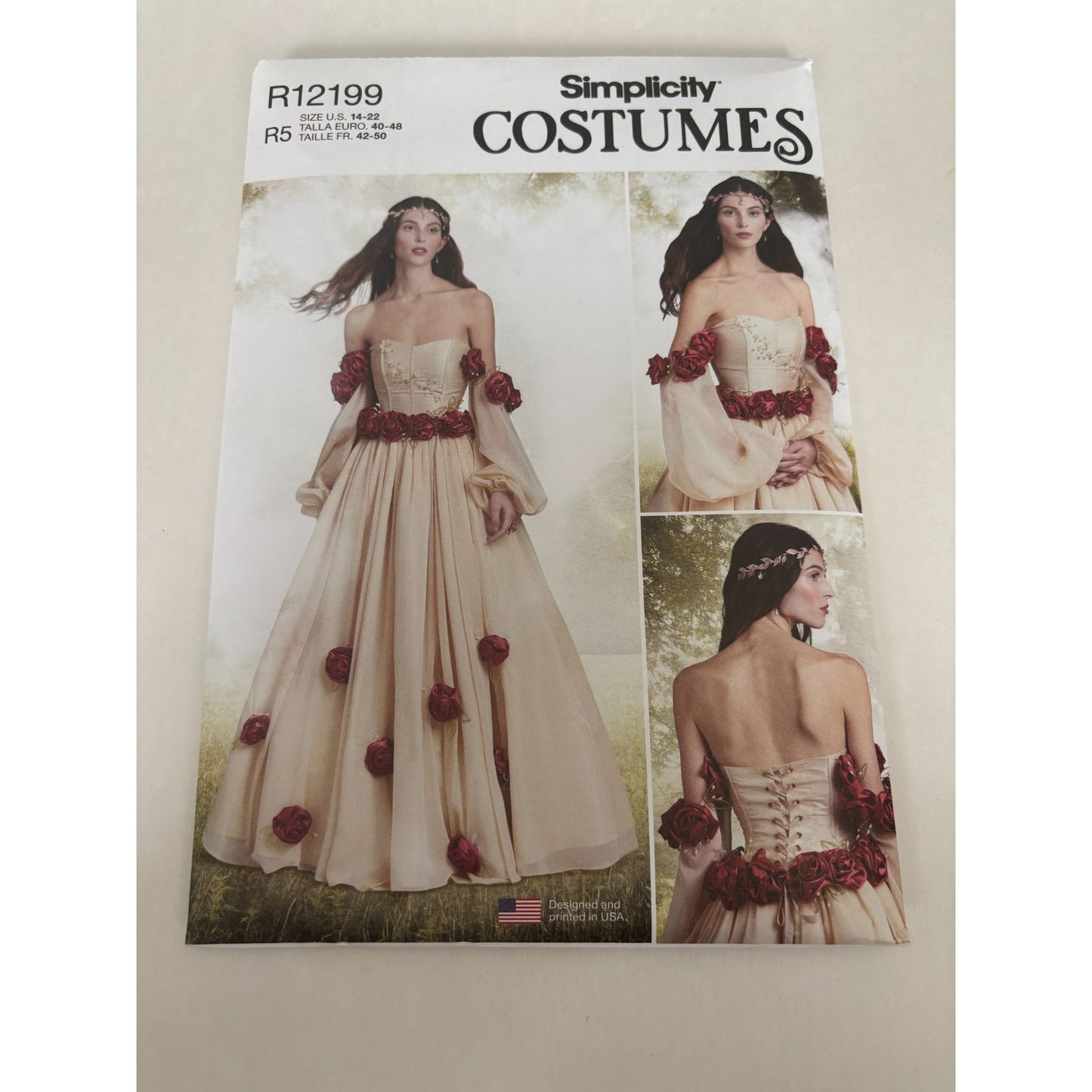 Simplicity Sewing Pattern R12199 Renaissance Costume Dress Historical 14-22 UC