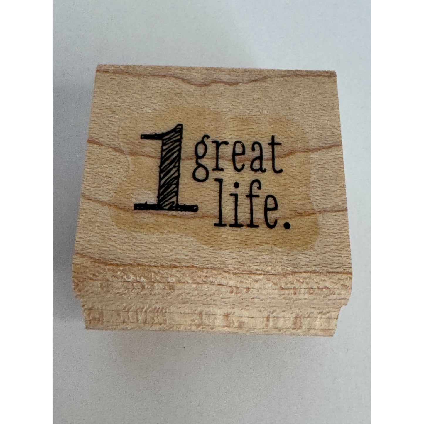 Stampin Up Wood Rubber Stamps Wedding Card Sentiment 1 Great Life 2 Great People