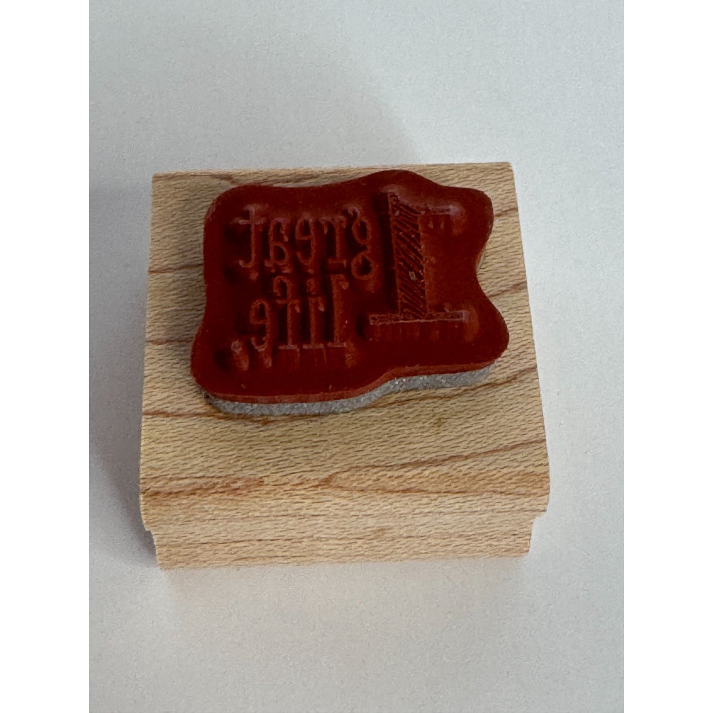 Stampin Up Wood Rubber Stamps Wedding Card Sentiment 1 Great Life 2 Great People